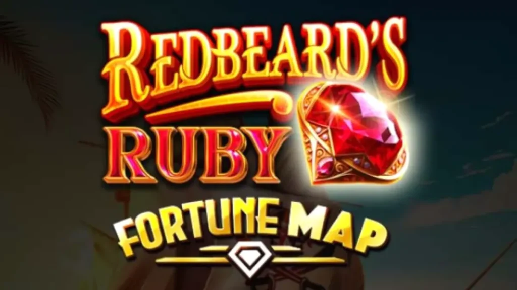 Tampilan visual slot Redbeard’s Ruby dengan tema bajak laut dan peta harta karun.