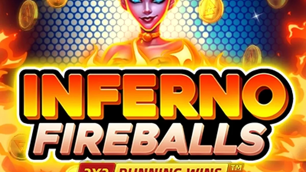 Tampilan visual mesin slot Inferno Fireballs dengan nuansa api dan simbol klasik